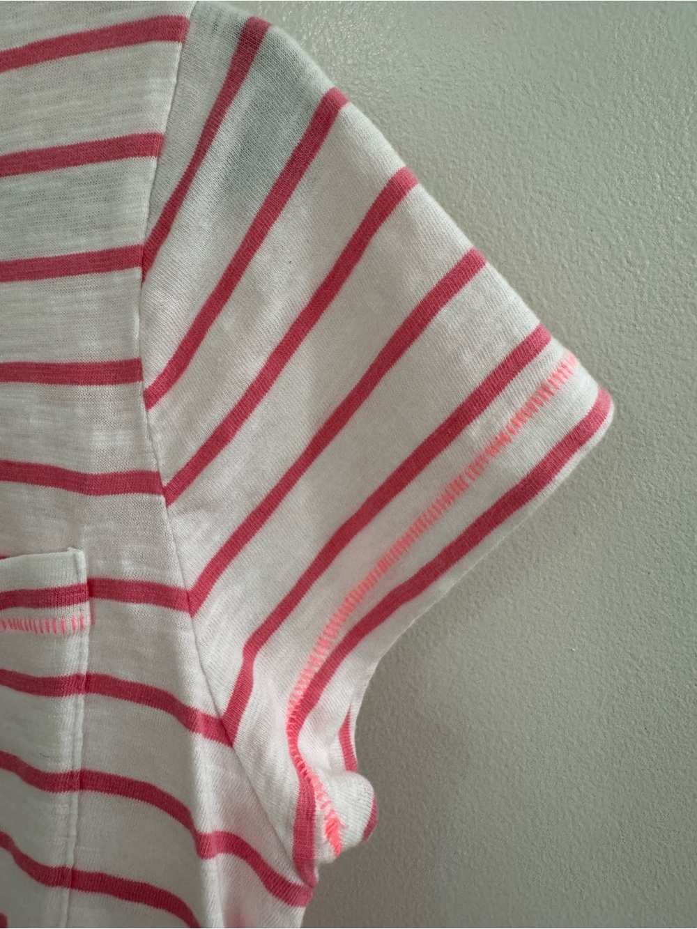 Vineyard Vines Cotton Mini T Shirt Dress Pink White Stripe Ombre Preppy XS - Picture 6 of 7